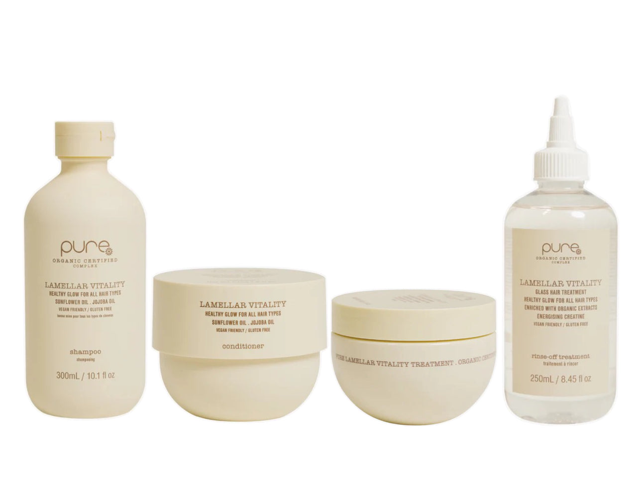 Pure LAMELLAR Shampoo, Conditioner, Mask and Hair Treatment Bundle - AtsiHairSupplies