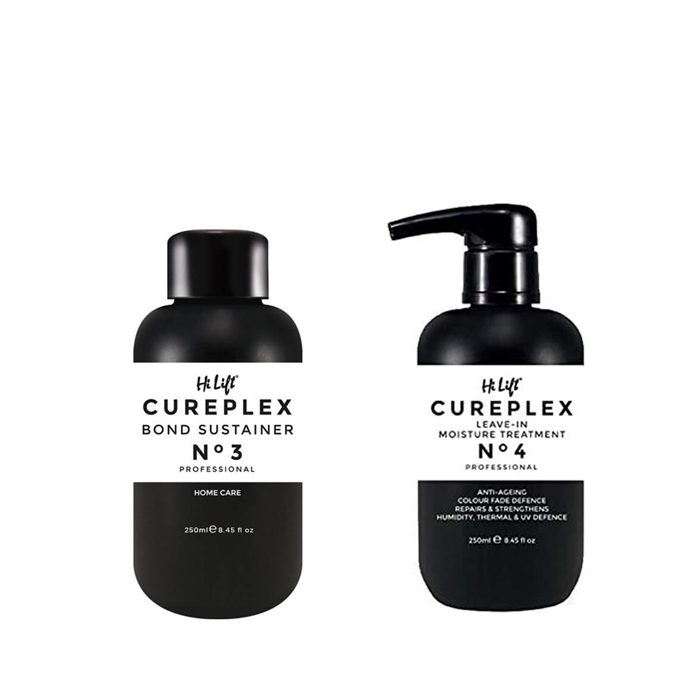 Hi Lift Cureplex Duo No3 Sustainer 100ml No4 Leave-In Moisture Treatment 250ml - AtsiHairSupplies