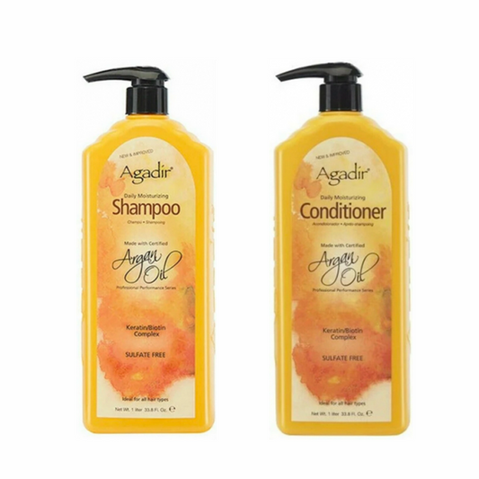 Agadir Argan Oil Daily Moisturizing Shampoo/Conditioner (2x1000mL)Agadir Argan Oil Daily Moisturizing Shampoo and Conditioner Duo - 1000ml - AtsiHairSupplies