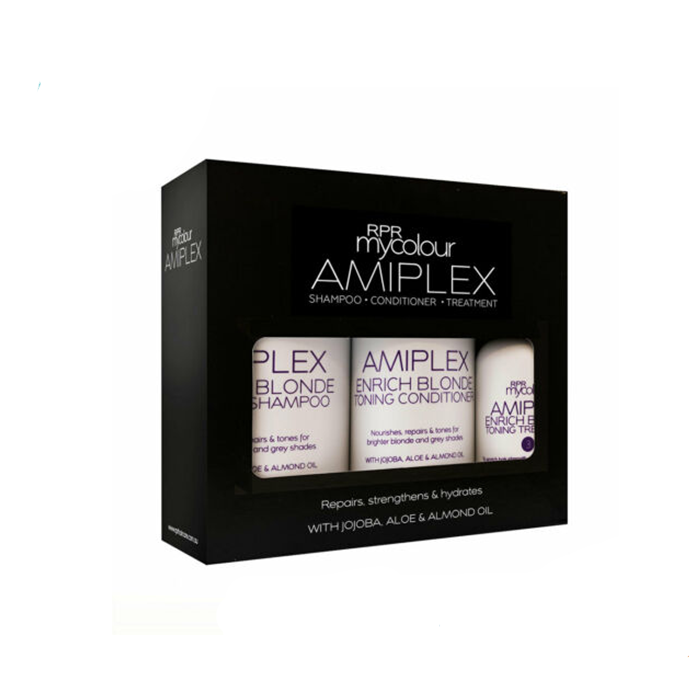 RPR Amiplex Blonde Trio Pack Shampoo/Conditioner/Treatment - AtsiHairSupplies