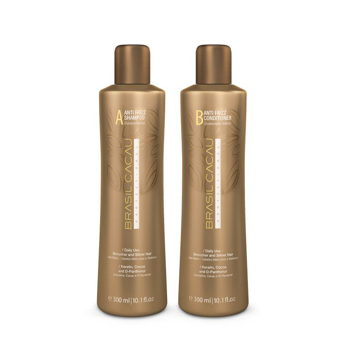 Brasil Cacau Anti Frizz Shampoo and Conditioner Duo 300ml - AtsiHairSupplies