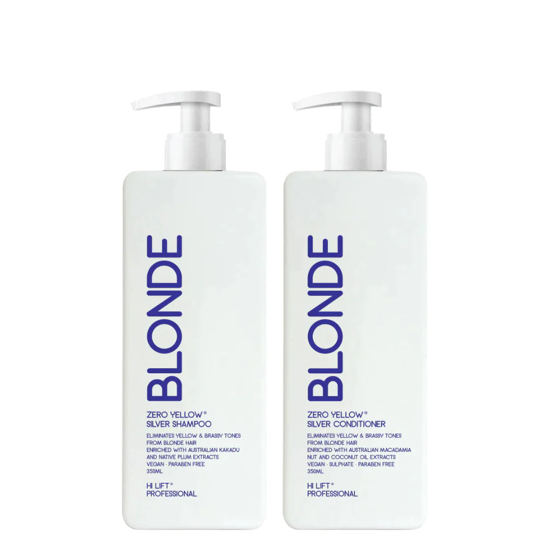 Hi Lift BLONDE Zero Yellow Shampoo & Conditioner 2x350ml - AtsiHairSupplies