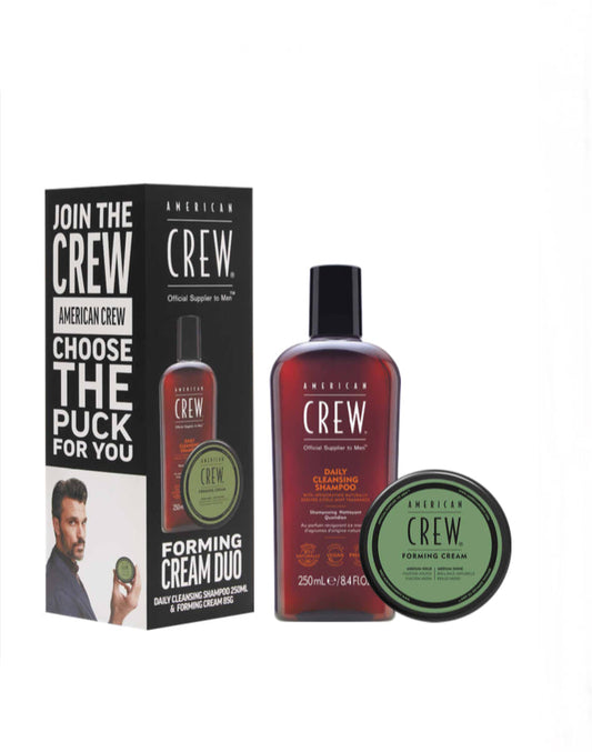 AMERICAN CREW DAILY CLEANSING SHAMPOO 250ml & FORMING CREAM 85g - AtsiHairSupplies