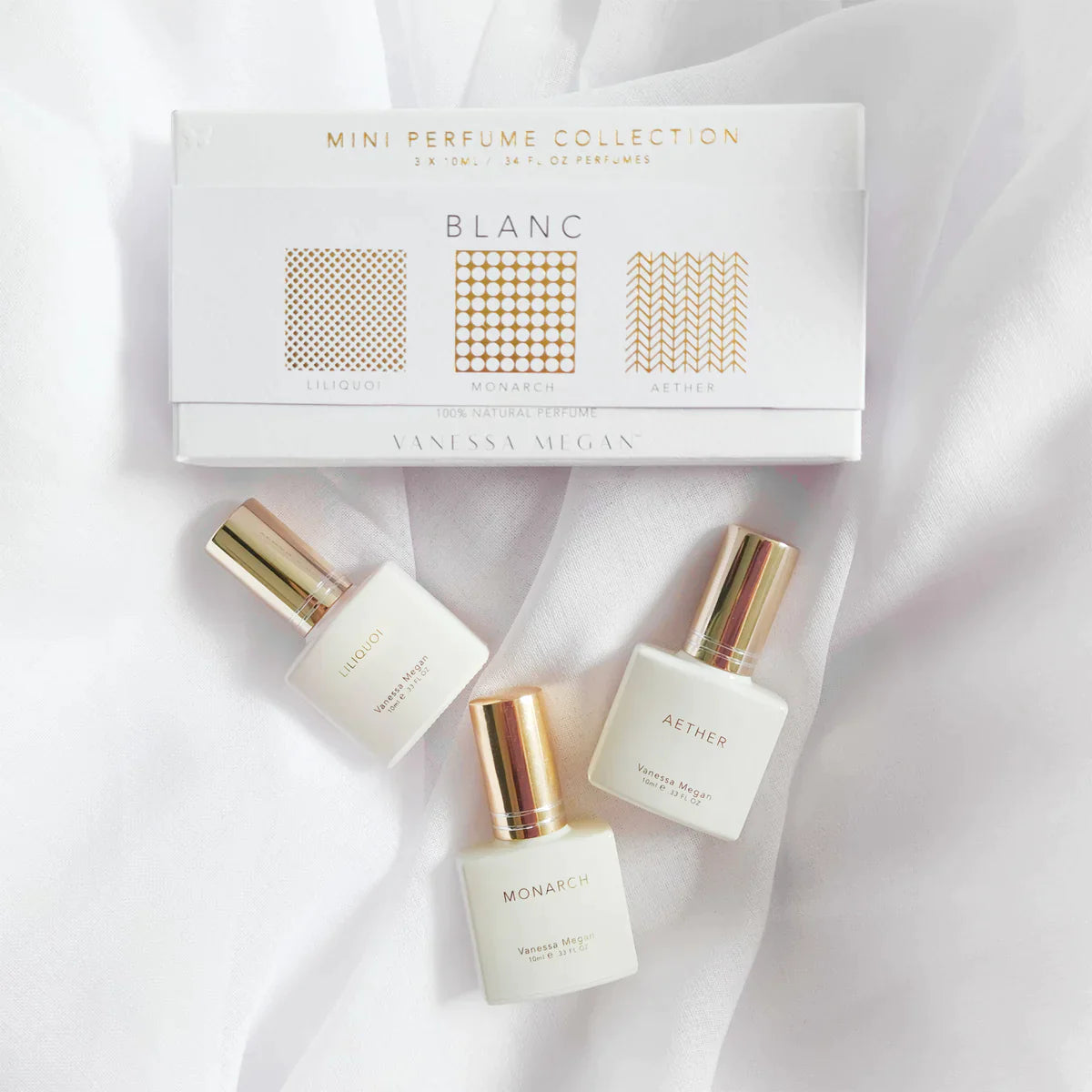 VANESSA MEGAN MINI PERFUME TRIO COLLECTION - BLANC 3x10ml - AtsiHairSupplies