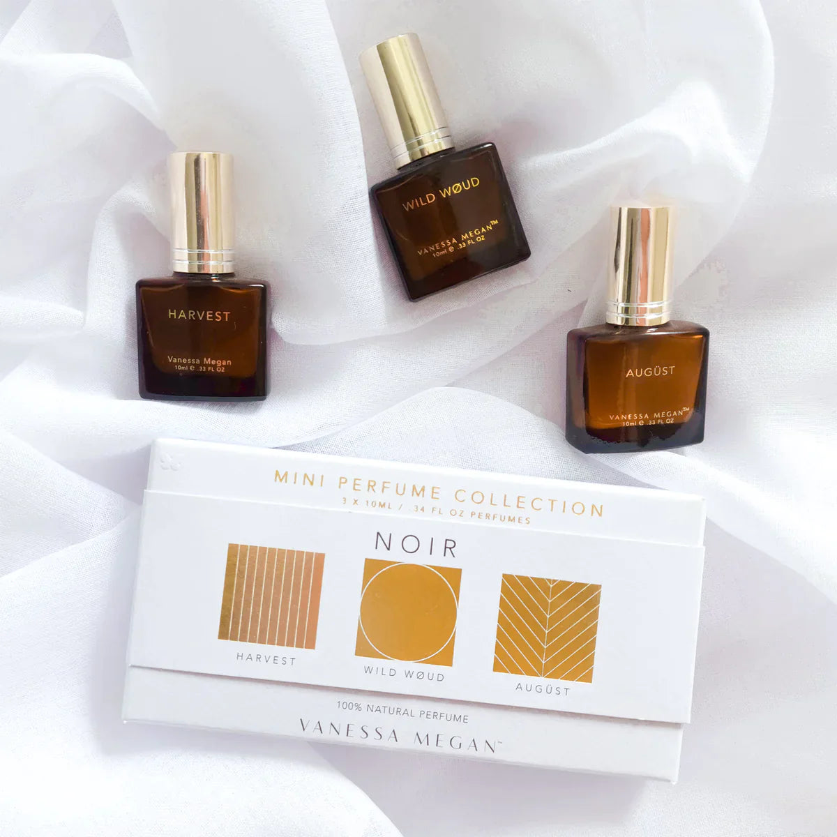 VANESSA MEGAN MINI PERFUME TRIO COLLECTION - NOIR 3x10ml - AtsiHairSupplies