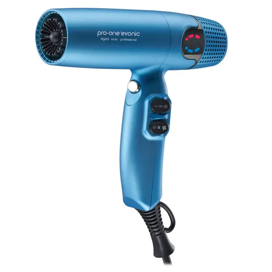 PRO-ONE EVONIC CYCLONIC JET STREAM AIR HAIRDRYER - BLUE - AtsiHairSupplies