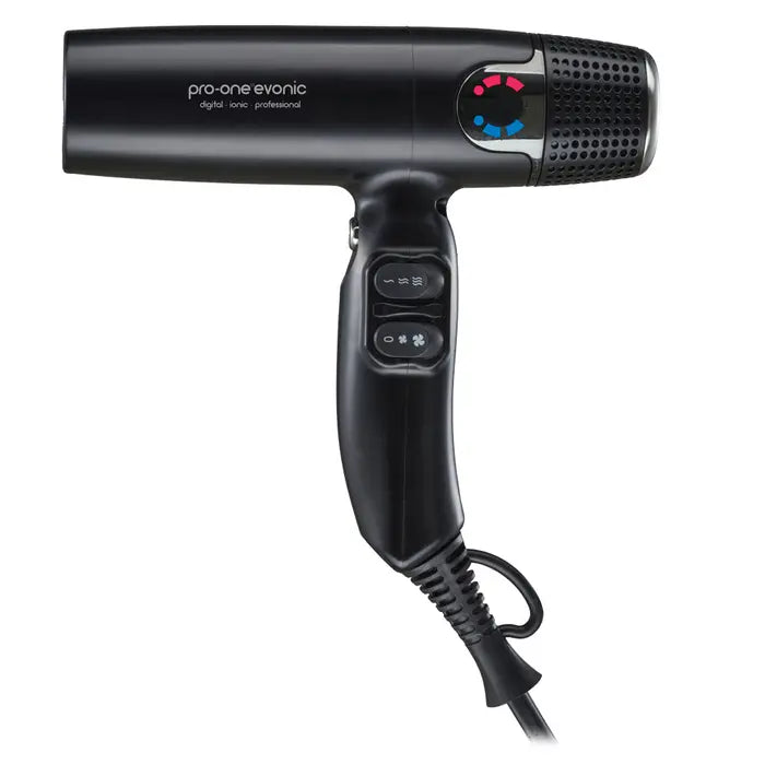 PRO-ONE EVONIC CYCLONIC JET STREAM AIR HAIRDRYER - BLACK - AtsiHairSupplies