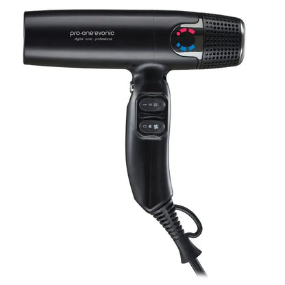 PRO-ONE EVONIC CYCLONIC JET STREAM AIR HAIRDRYER - BLACK - AtsiHairSupplies