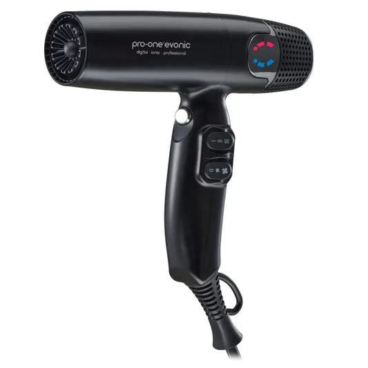 PRO-ONE EVONIC CYCLONIC JET STREAM AIR HAIRDRYER - BLACK - AtsiHairSupplies