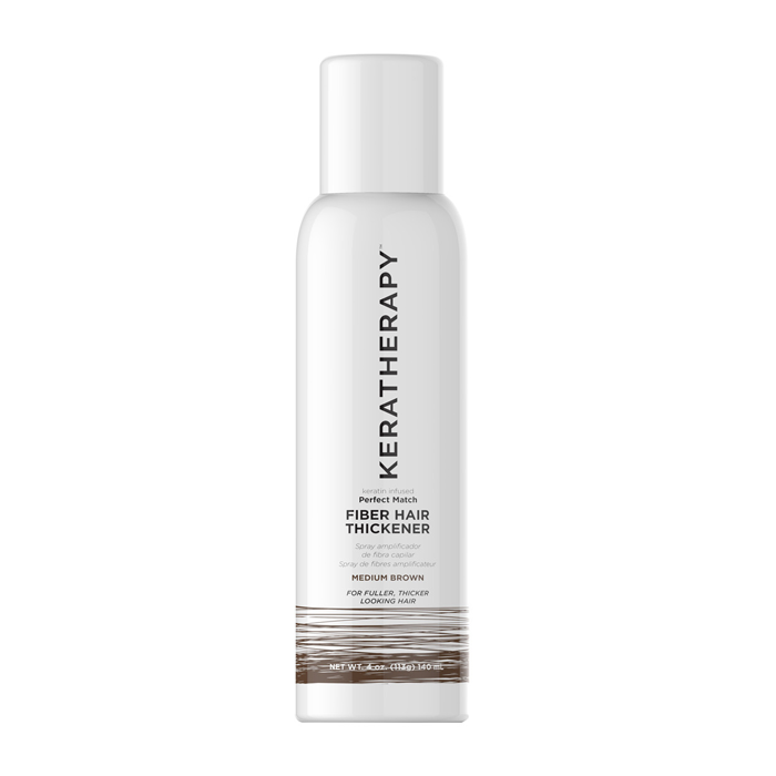 Keratherapy Fiber Hair Thickener Medium Brown 140ml - AtsiHairSupplies