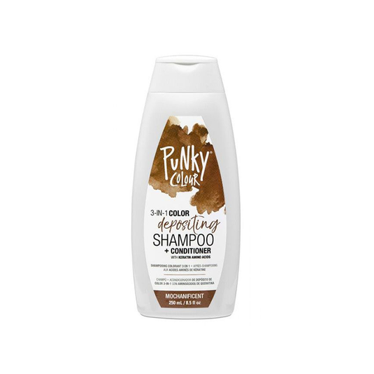 Punky Colour 3-IN-1 Color Depositing Shampoo + Conditioner - Mochanificent (250mL) - AtsiHairSupplies
