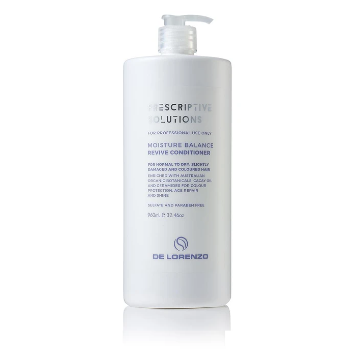 De Lorenzo Prescriptive Solution Moisture Balance Conditioner 960ml - AtsiHairSupplies