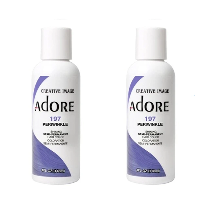 Adore Semi-Permanent Hair Colour 197 Periwinkle Duo - 118mL - AtsiHairSupplies