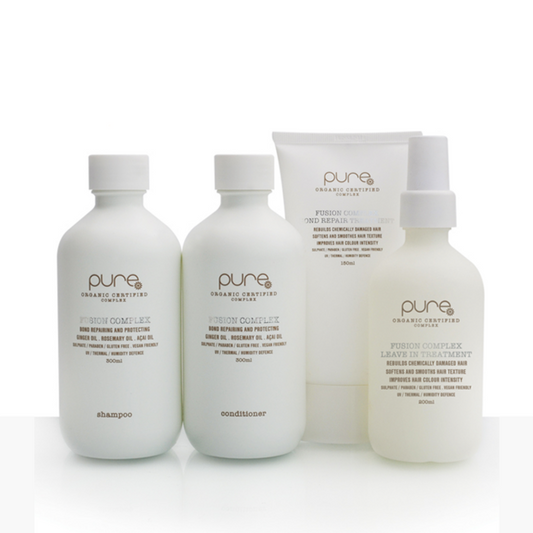 Pure Fusion Complex Bond Repair Treatment Kit Shampoo/Conditioner/Bond Repair/ Leave in - AtsiHairSupplies