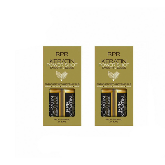 RPR Keratin Power Shot Quad Pack Styling Treatment Smooth and Gloss (4x30mL) - AtsiHairSupplies
