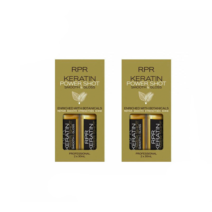 RPR Keratin Power Shot Quad Pack Styling Treatment Smooth and Gloss (4x30mL) - AtsiHairSupplies