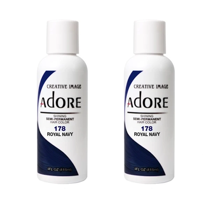Adore Semi-Permanent Hair Colour178 Royal Navy Duo - 118mL - AtsiHairSupplies