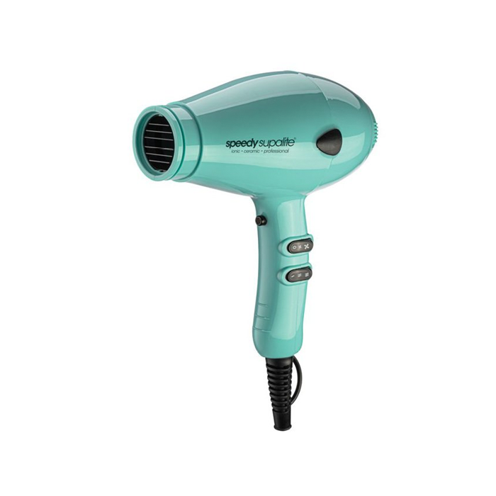 Speedy Supalite Ionic Ceramic Professional Hairdryer Green/Tiffany Blue - AtsiHairSupplies