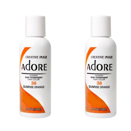 Adore  Semi-Permanent Hair Colour 38 Sunrise Orange Duo (2x118mL) - AtsiHairSupplies
