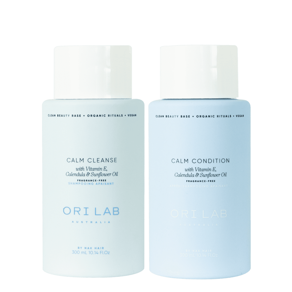 ORI LAB Calm Cleanse & Condition (2x300ml) - AtsiHairSupplies