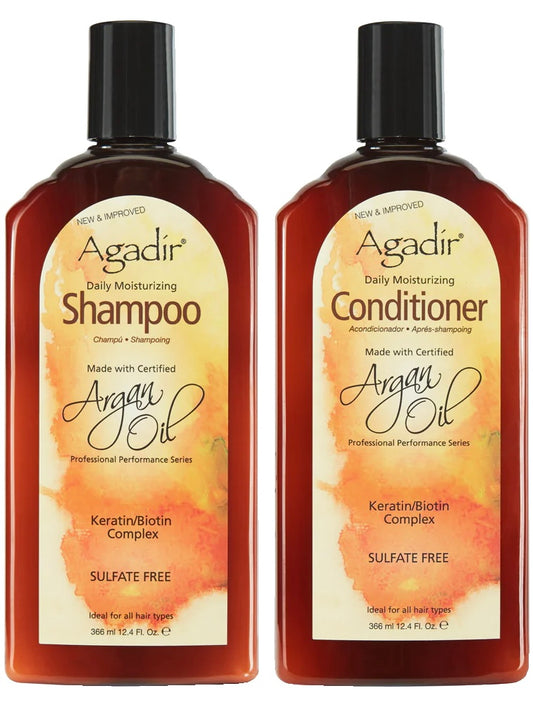 Agadir Argan Oil Daily Moisturizing Shampoo and Conditioner Duo 366ml - AtsiHairSupplies
