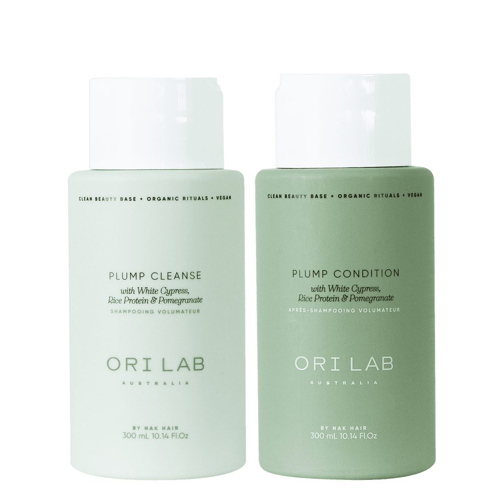 ORI LAB Plump Cleanse & Condition (2x300ml) - AtsiHairSupplies