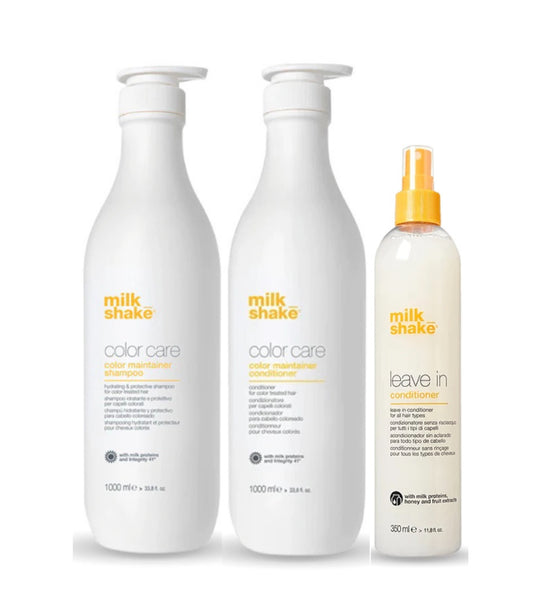 Milk_Shake Color Maintainer Shampoo & Conditioner + Leave In Treatment - Trio Pack (2x1L + 350ml) - AtsiHairSupplies