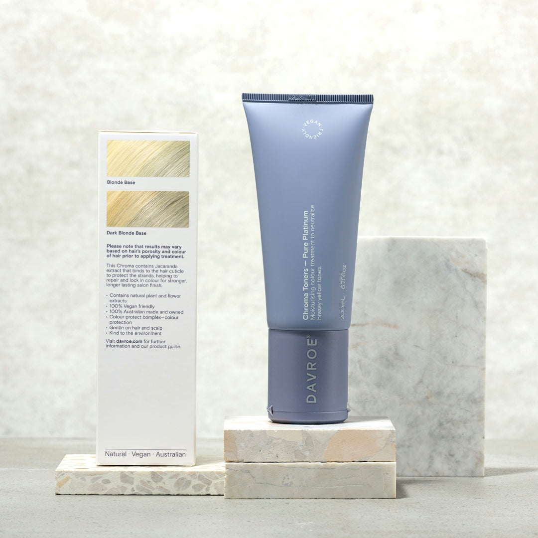 Davroe Chroma Pure Platinum Colour Treatment 200ml - AtsiHairSupplies