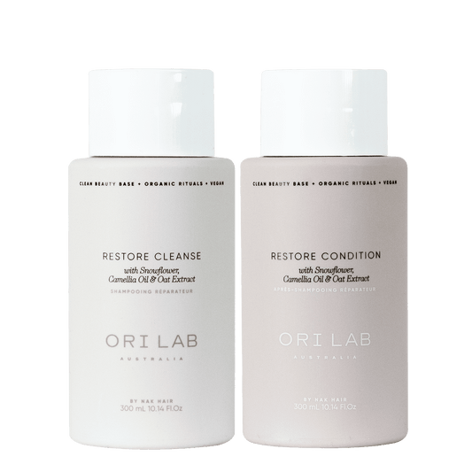 ORI LAB Restore Cleanse & Condition (2x300ml) - AtsiHairSupplies