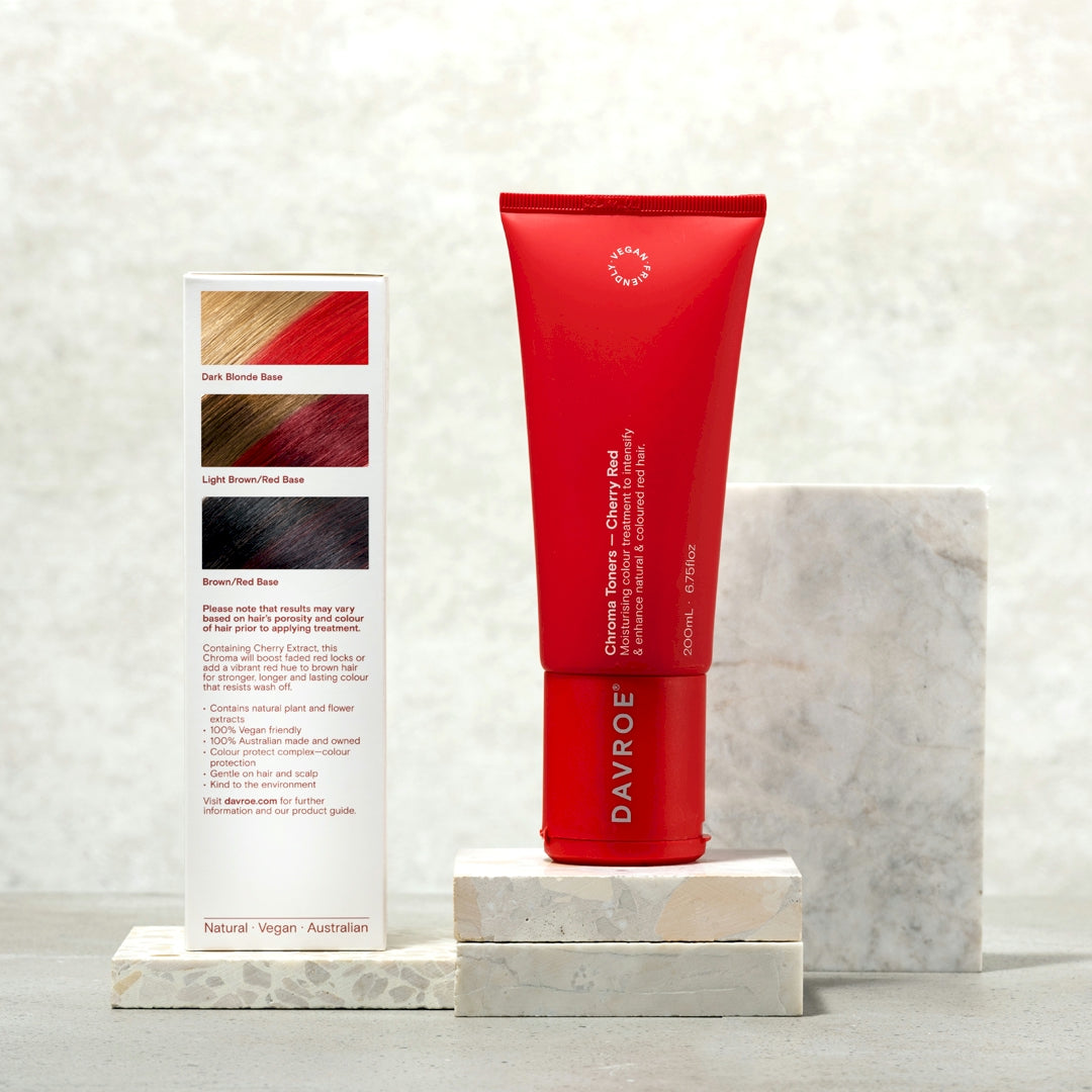 Davroe Chroma Cherry Red Colour Treatment 200ml - AtsiHairSupplies