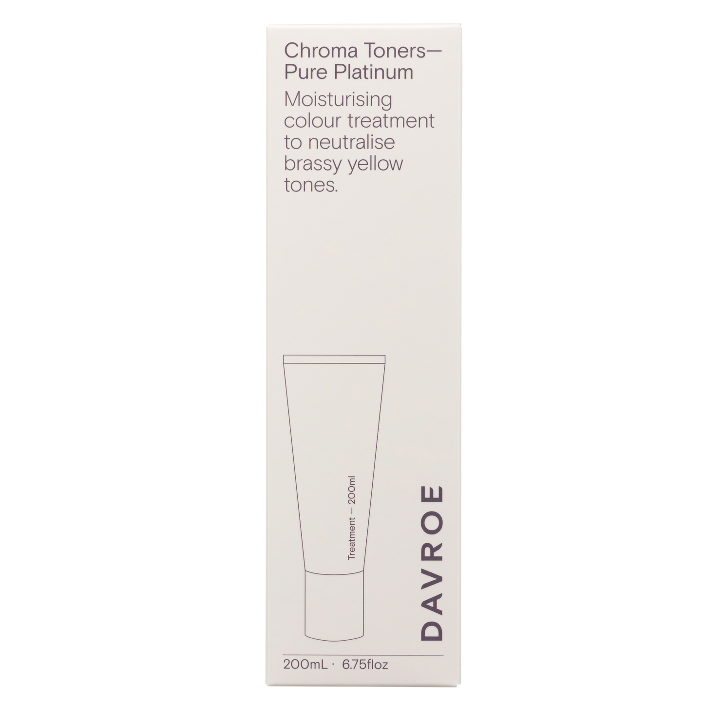 Davroe Chroma Pure Platinum Colour Treatment 200ml - AtsiHairSupplies