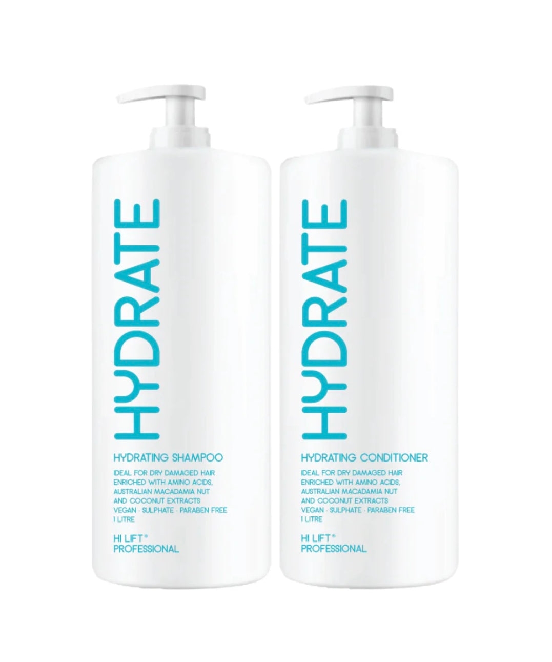 Hi Lift HYDRATE Shampoo & Conditioner Duo Pack 2x1 Litre - AtsiHairSupplies