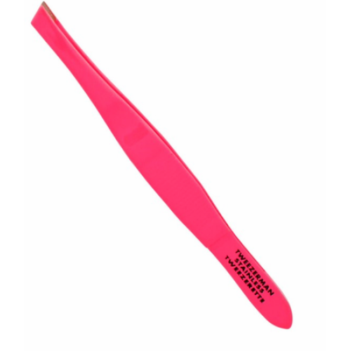 TWEEZERMAN STAINLESS TWEEZERETTE - NEON PINK - AtsiHairSupplies