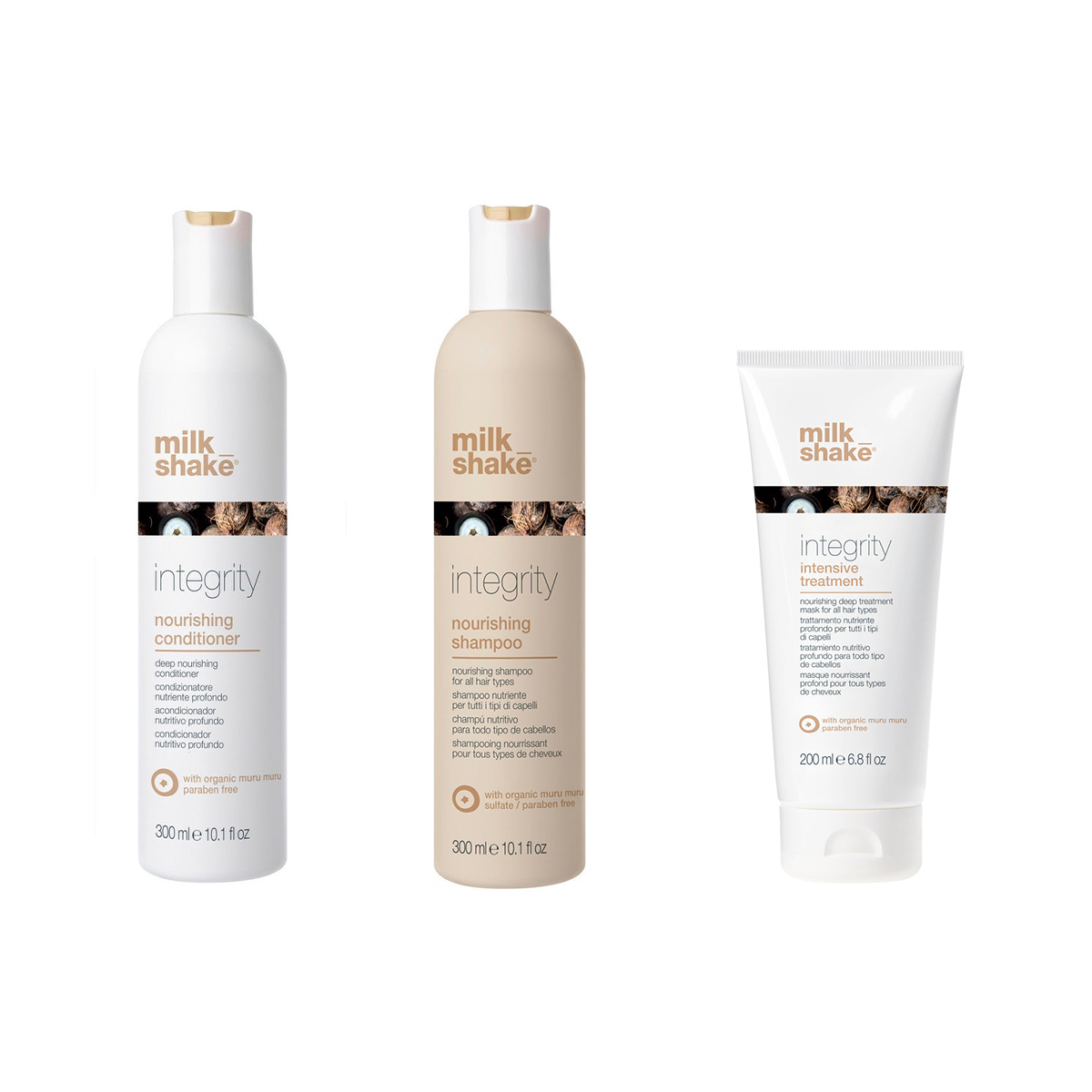 milk_shake Integrity Nourishing Shampoo Conditioner Treatment Trio - AtsiHairSupplies